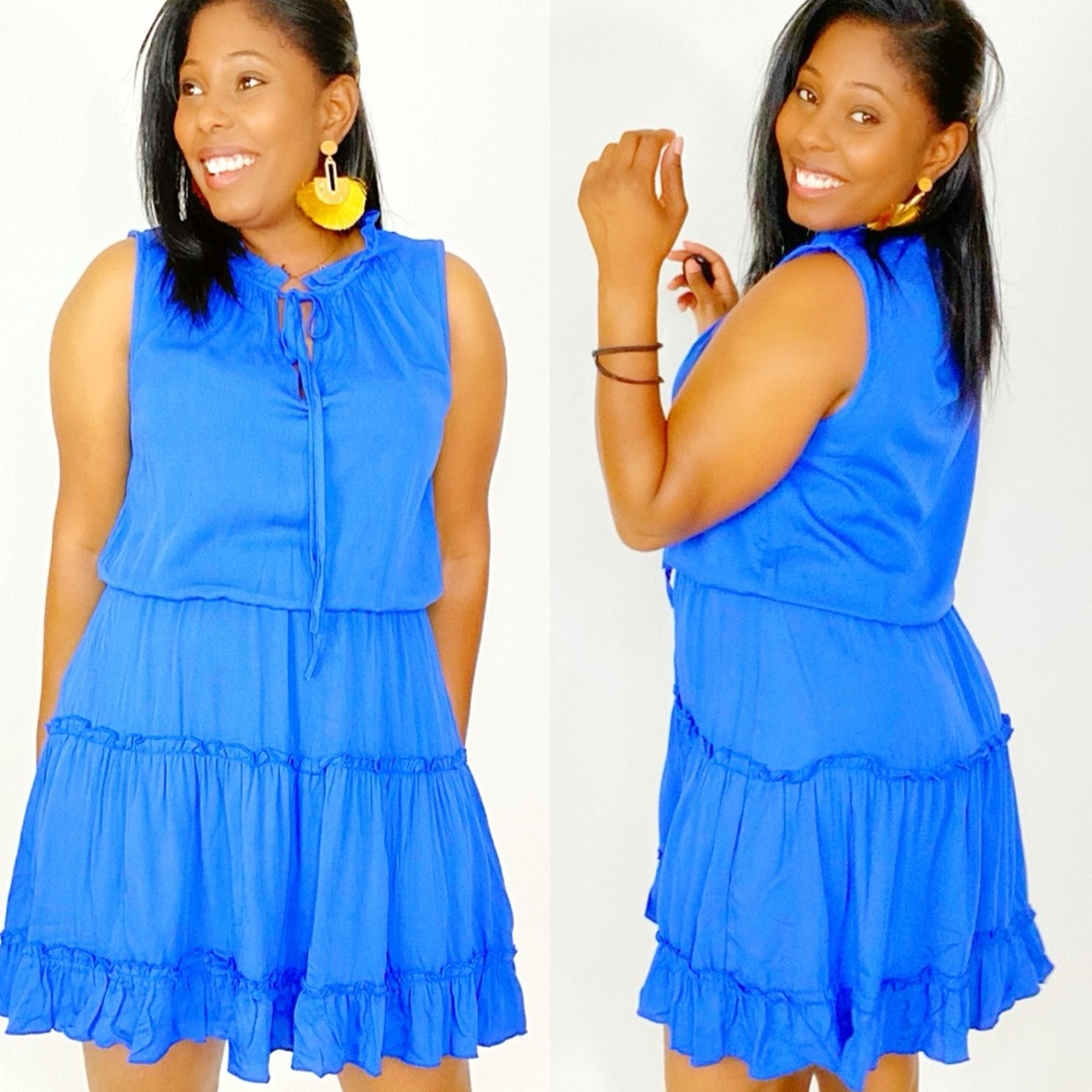 Ruffled Midi Dress